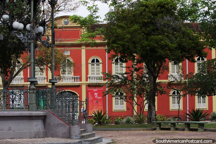 Palacete Provincial (1875) in Manaus, houses a museum, was the former police headquarters. (720x480px). Brazil, South America.
