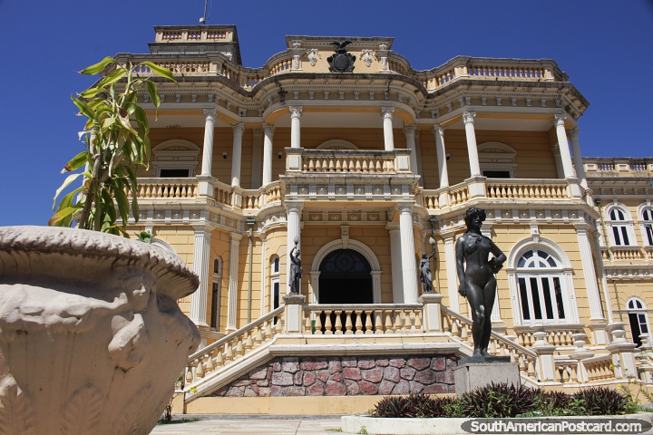 Rio Negro Palace in Manaus, built from 1903, opened in 1911. (720x480px). Brazil, South America.