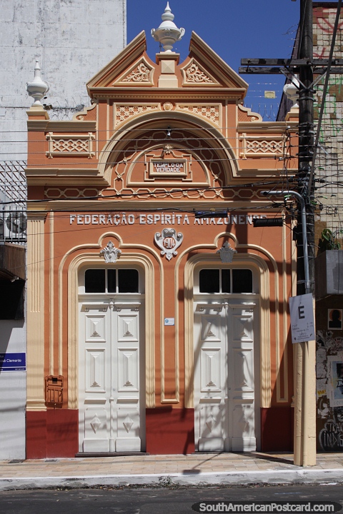Temple of Truth, antique church building in Manaus. (480x720px). Brazil, South America.