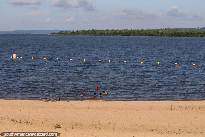 Have the beach to yourselves in the hot Amazon summer in Altamira. (720x480px). Brazil, South America.
