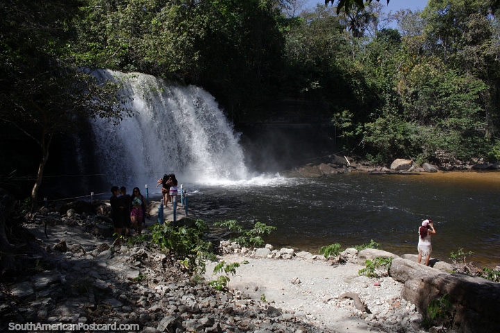 See the Itapecuru waterfalls up close from the rocks in Carolina. (720x480px). Brazil, South America.
