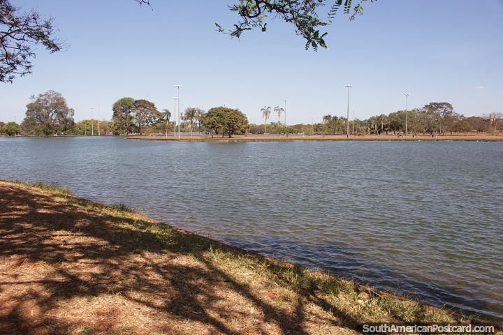 Laguna en el Parque Dona Sarah Kubitschek en Brasilia. (720x480px). Brasil, Sudamerica.