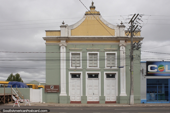 Municipal Theater Joao Pessoa in Rosario do Sul, built in 1912. (720x480px). Brazil, South America.