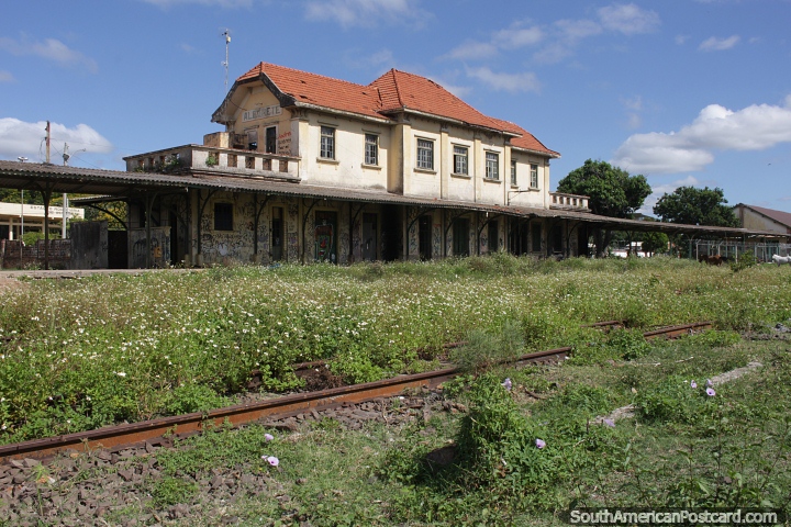 The old train station in Alegrete. (720x480px). Brazil, South America.