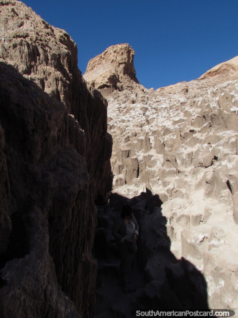 Cuevas de Sal, the salt caves at the Valley of the Moon, San Pedro de Atacama. (480x640px). Chile, South America.