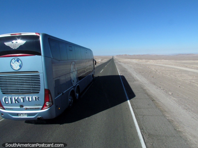On the road out of Calama heading to Antofagasta. (640x480px). Chile, South America.