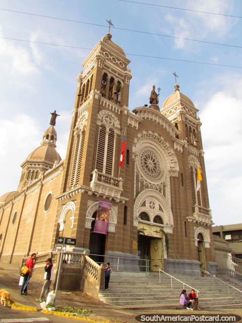 Church Basilica Corazon de Maria in Antofagasta. (480x640px). Chile, South America.