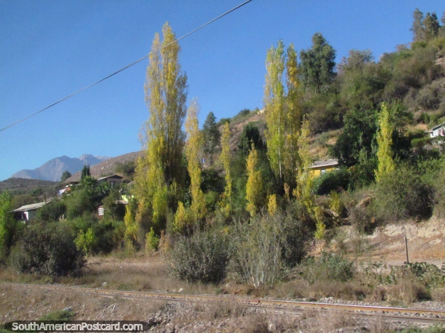 Vamos al este de Los Andes en dirección de Portillo. (640x480px). Chile, Sudamerica.