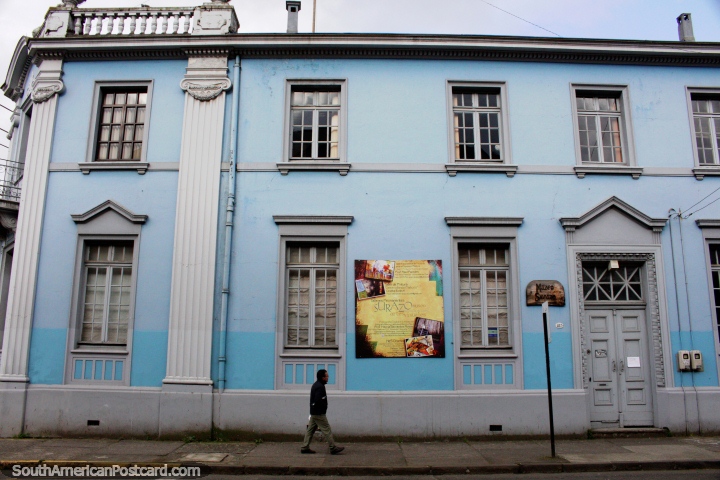 Surazo Museum of visual arts, historic building in Osorno. (720x480px). Chile, South America.