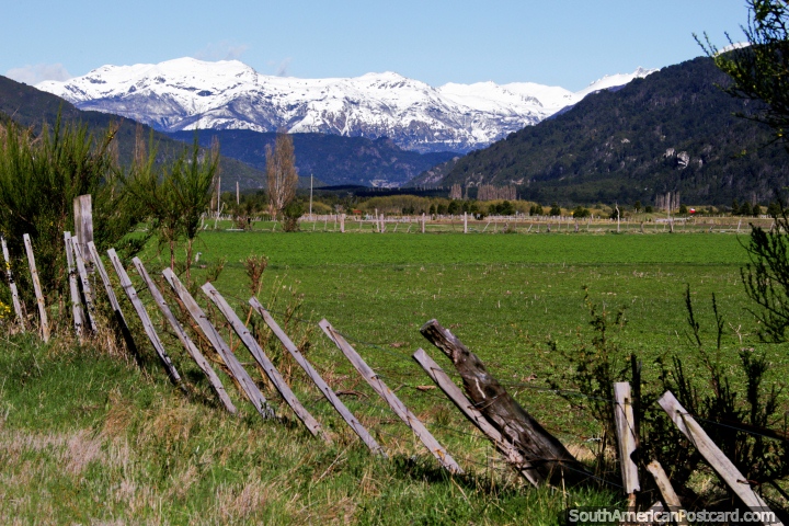 El paisaje es hermoso en Futaleuf y en el campo alrededor del pueblo. (720x480px). Chile, Sudamerica.