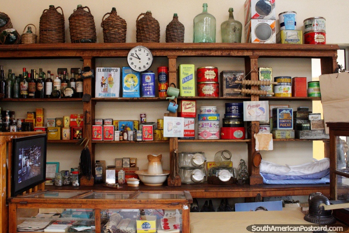 Yugoslav warehouse and grocery store on display at the Municipal Museum in Porvenir. (720x480px). Chile, South America.