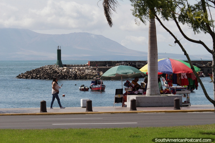 Enjoy a sunny day walking along the waterfront in Antofagasta. (720x480px). Chile, South America.