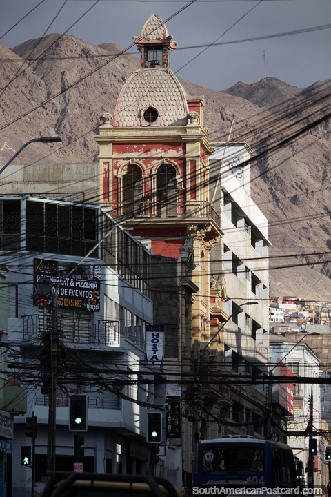 Fire station built in 1913 in Antofagasta. (480x720px). Chile, South America.
