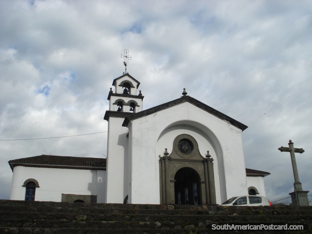 Iglesia de Belen encima de la colina en Popayan. (640x480px). Colombia, Sudamerica.