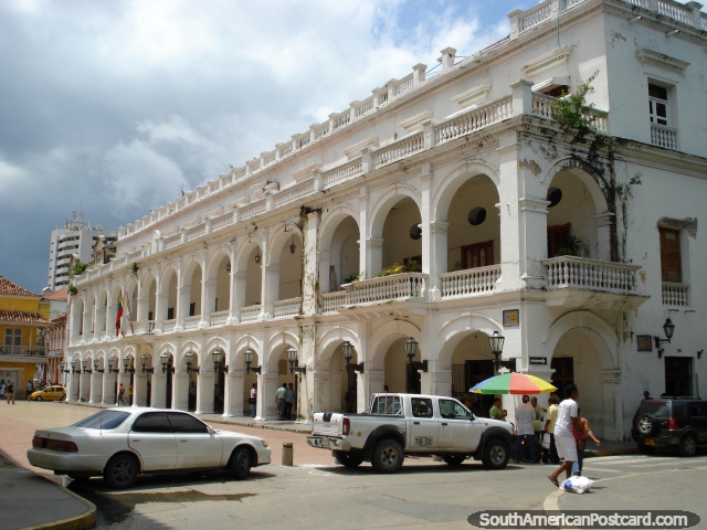 Palacio de la Gobernacion - Government Palace in Cartagena. (640x480px). Colombia, South America.