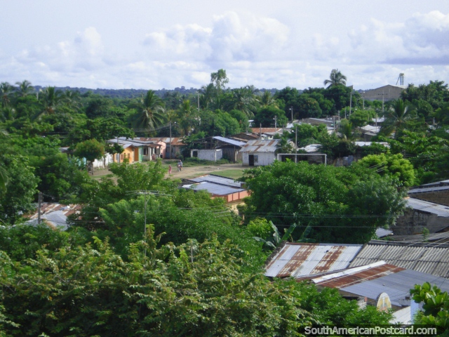 Viso de Magangue tropical em volta do centro (640x480px). Colmbia, Amrica do Sul.