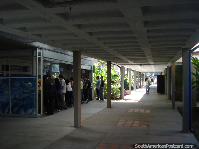 The photocopy shop and a walkway at Universidad EAFIT in Medellin. (640x480px). Colombia, South America.