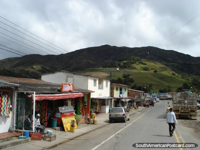 Small town halfway between Bucaramanga and Cucuta. (640x480px). Colombia, South America.
