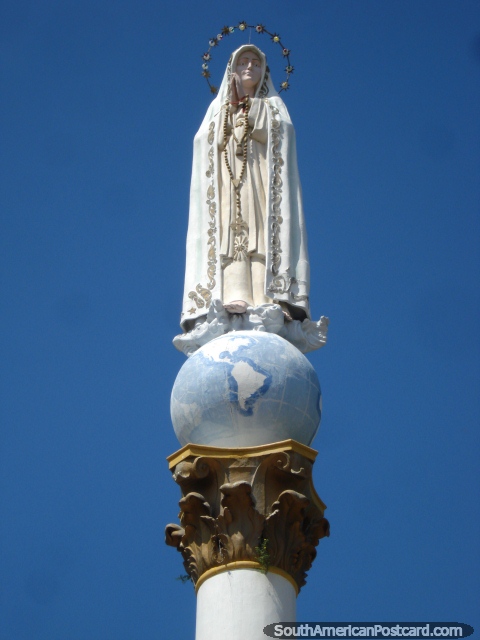 Feche de Virgen de Fatima em Cucuta. (480x640px). Colômbia, América do Sul.