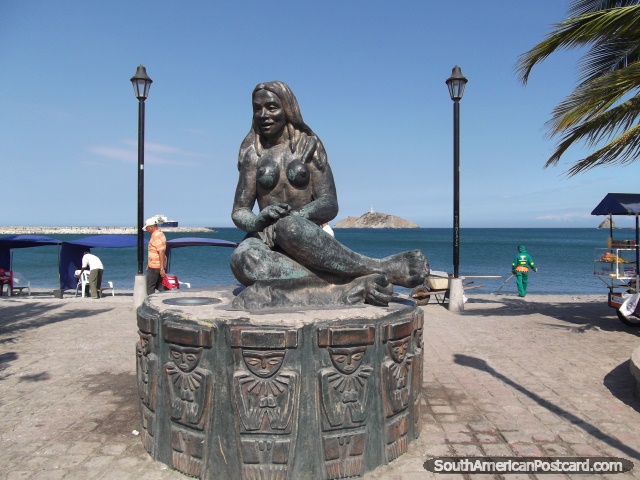 One of at least 6 Tayrona monuments in Santa Marta. (640x480px). Colombia, South America.