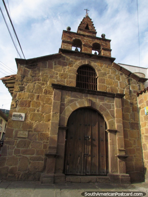 Iglesia San Francisco, another beautiful stone church in San Gil. (480x640px). Colombia, South America.