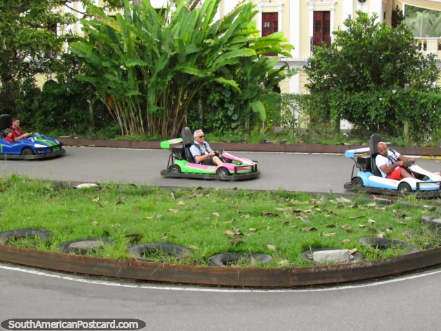 Go-karts are all go at the Coffee Park in Armenia! (640x480px). Colombia, South America.