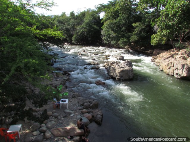 The Guatapuri River in Valledupar is dangerous to swim in, in parts. (640x480px). Colombia, South America.