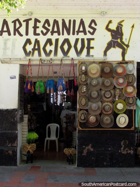 Artesanias Cacique, arts and crafts shop in Valledupar. (480x640px). Colombia, South America.
