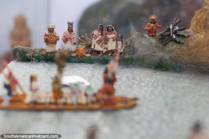 Birthplace of the legend of El Dorado, a mythical tribal chief, model in Guatavita. (720x480px). Colombia, South America.