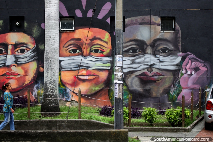 Cali tem a arte de rua assombrosa em volta da cidade, procure e o encontrar! (720x480px). Colmbia, Amrica do Sul.