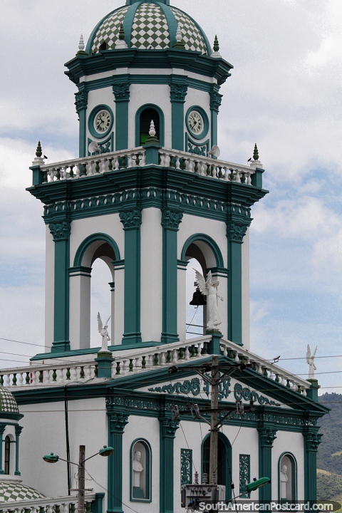 San Felipe Temple (1869) in Pasto, designed by Ecuadorian architect, Mariano Aulestia. (480x720px). Colombia, South America.