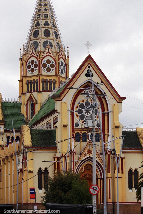 San Sebastian Church in Pasto located near the Plaza del Carnaval. (480x720px). Colombia, South America.
