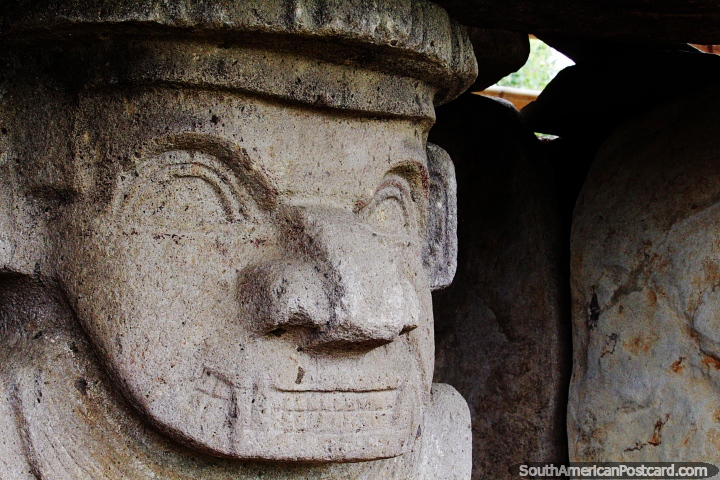 Alto de los Idolos in Isnos near San Agustin, one of 3 archaeological parks. (720x480px). Colombia, South America.