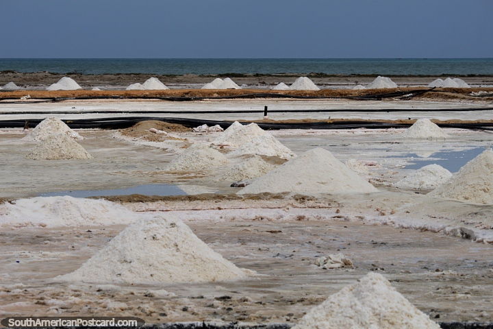 Manaure Salt Flats formed when the ancient Lake Bonneville dried up. (720x480px). Colombia, South America.