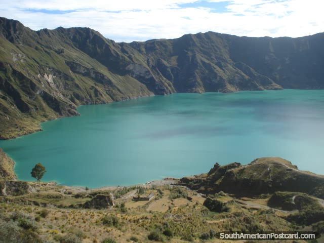 Lagoa Quilotoa assombroso. (640x480px). Equador, Amrica do Sul.