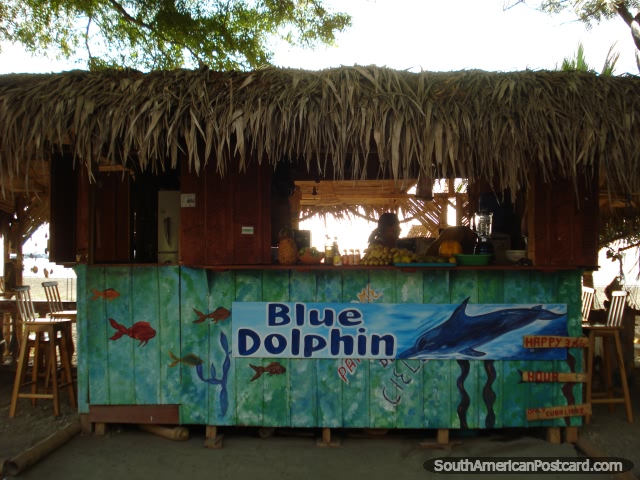 O Delfim azul em Porto Lopez serve grandes sanduches e comida! (640x480px). Equador, Amrica do Sul.