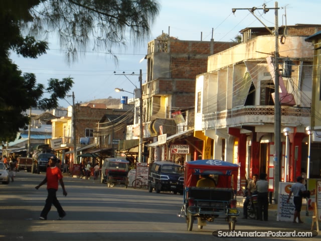 There are several tour operators on the main street of Puerto Lopez. (640x480px). Ecuador, South America.