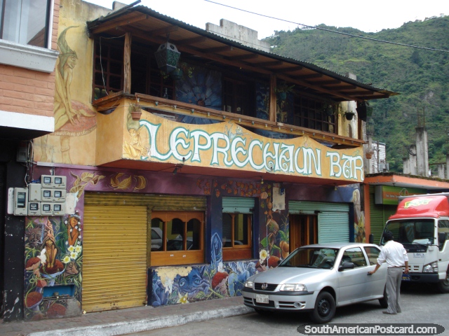 Leprechaun Bar in Banos. (640x480px). Ecuador, South America.