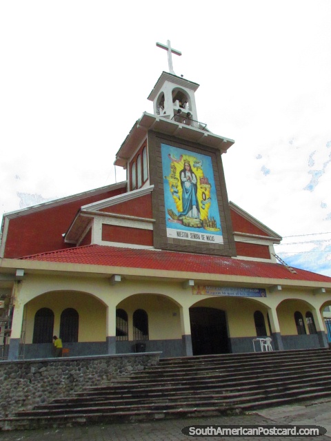 Macas Cathedral, Santuario Catedral 'Purisima de Macas'. (480x640px). Ecuador, South America.