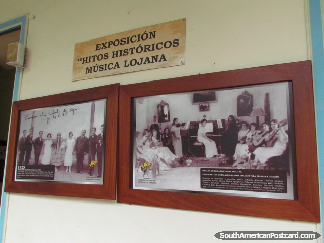 Fotos desde 1925 em museu de música de Lojas, Museu de Musica. (640x480px). Equador, América do Sul.