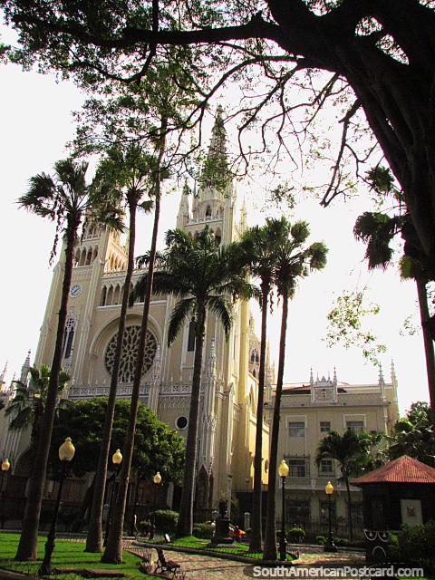 Guayaquil cathedral opposite the park of iguanas, Saint Peter. (480x640px). Ecuador, South America.
