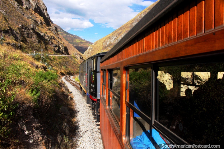 Train ride to the Devils Nose near Alausi. (720x480px). Ecuador, South America.