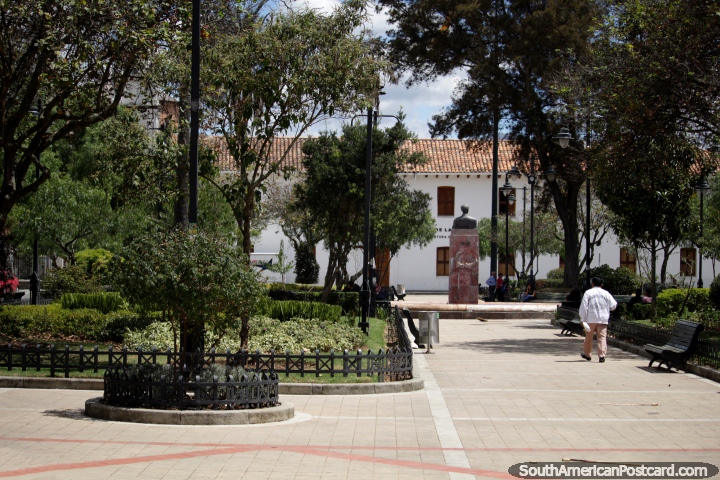 San Blas Park in Cuenca, a quiet peaceful park out of the very center of Cuenca. (720x480px). Ecuador, South America.