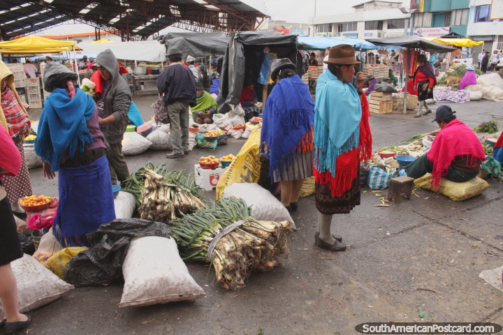 Pujili market on Wednesdays and Sundays, a traditional market without tourists. (720x480px). Ecuador, South America.