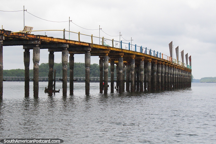 The old wharf at the old port in San Lorenzo, tread the boards carefully. (720x480px). Ecuador, South America.