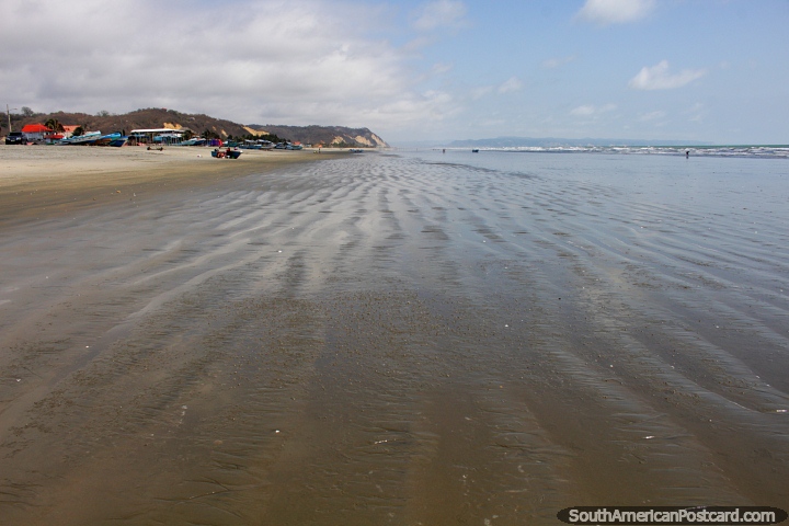 Canoa is the longest beach in Ecuador at 17kms, a good place for a long walk. (720x480px). Ecuador, South America.