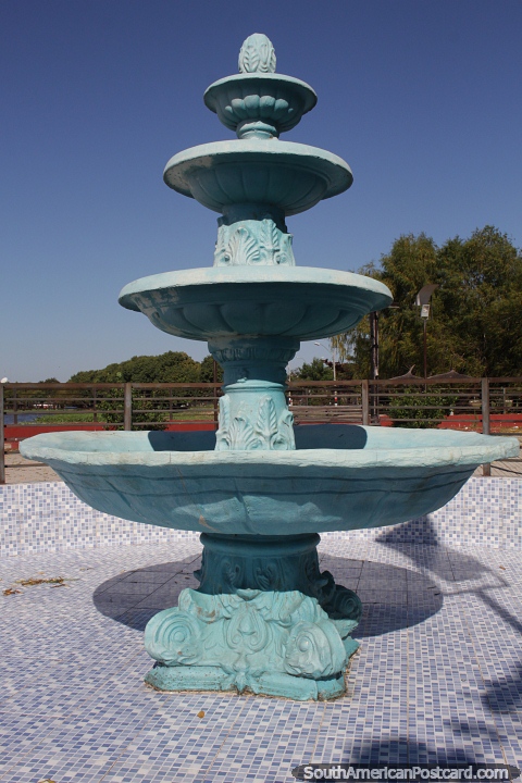 Ceramic and tiled fountain in Aregua. (480x720px). Paraguay, South America.