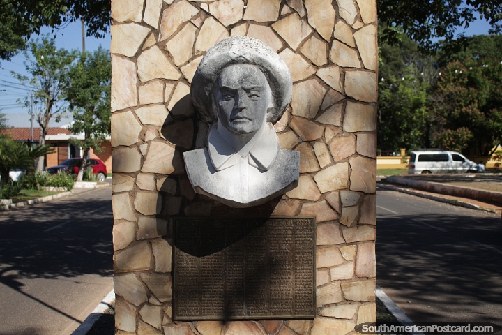 Chaco War memorial in San Estanislao. (720x480px). Paraguay, South America.