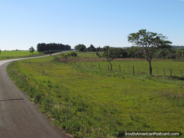 Route 1 between San Ignacio and San Juan Bautista. (640x480px). Paraguay, South America.