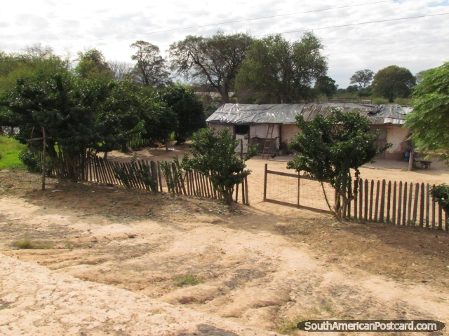 House and property in the Gran Chaco. (640x480px). Paraguay, South America.